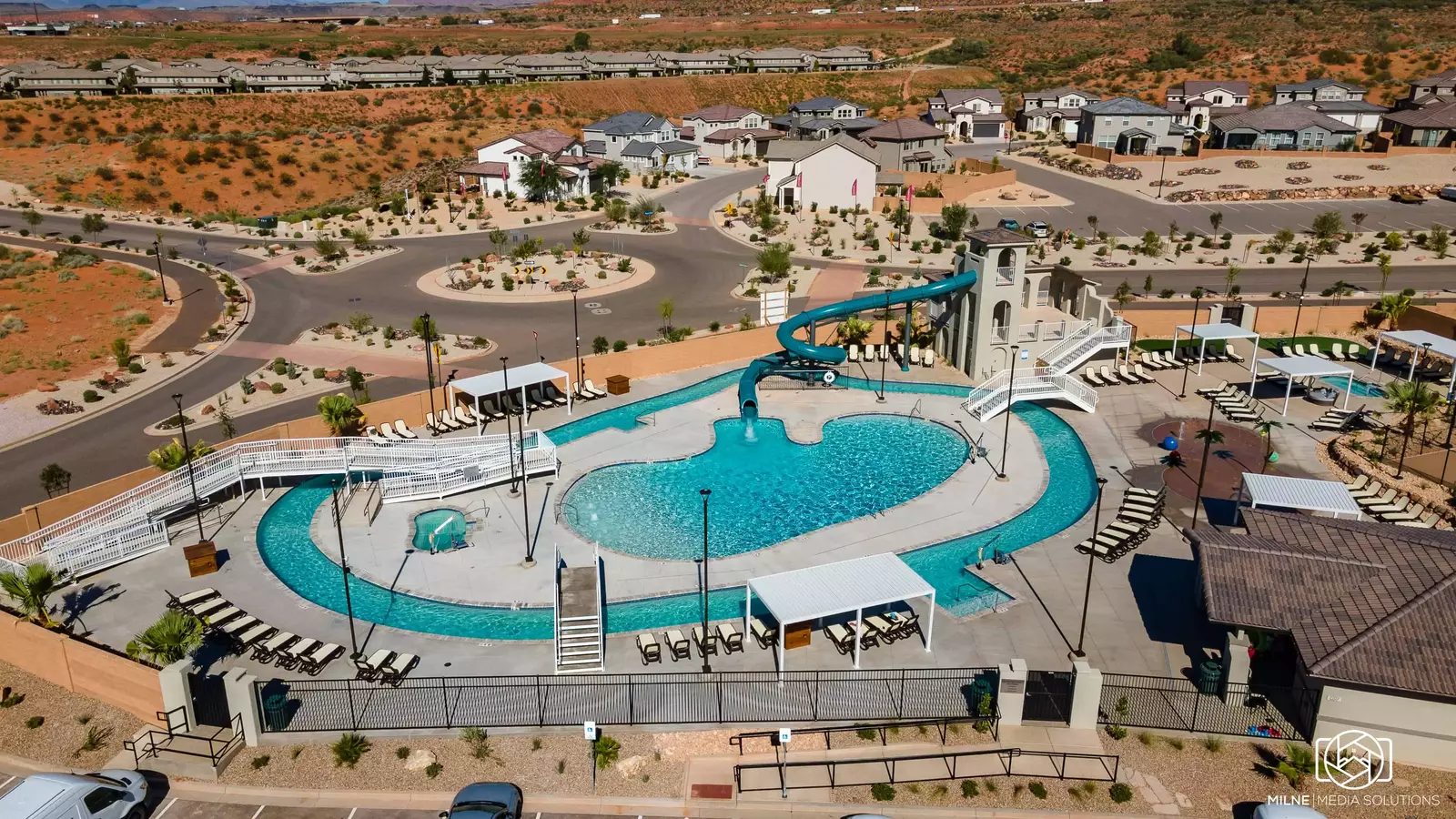 Slide and Lazy River Aerial