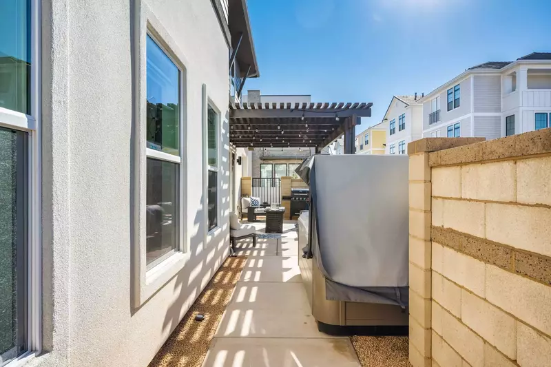 Side Patio with Private Hot Tub