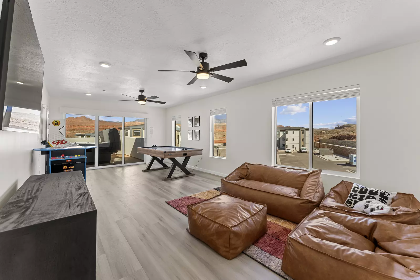 Family Room and Air Hockey Table