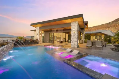 chateau-58-pool-sunset